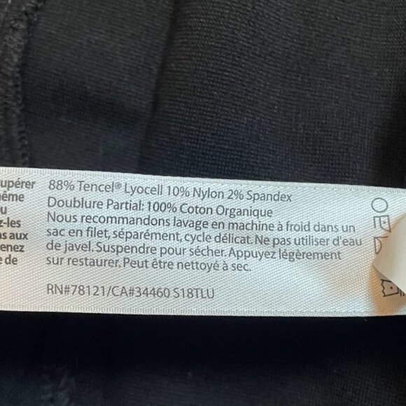 Eileen Fisher Stand Collar One Button Tencel Blazer Jacket Black Classic Minimal - Picture 9 of 11